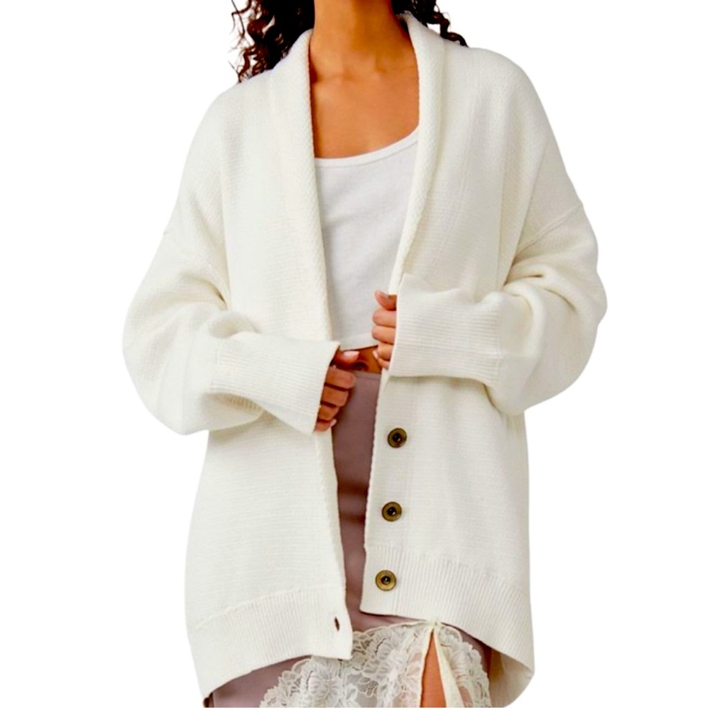 Free People Chamomile Cardi - Ivory NWT - Picture 1 of 7